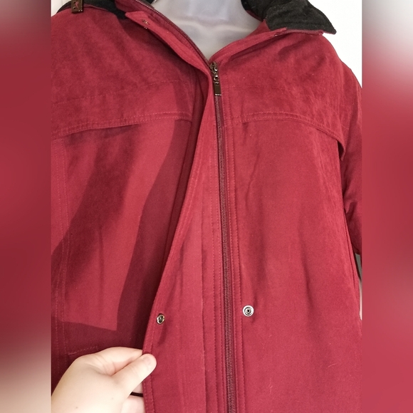 burgundy Red Merlo FORECASTER Winter Fall Jacket (#1,211) - Picture 6 of 12